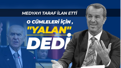 Bahçeli’nin açıklaması sonrası Sancaklı medyayı taraf ilan etti, “Yalan” dedi