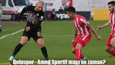 Boluspor Amed Sportif maçı ne zaman, saat kaçta ve hangi kanalda?