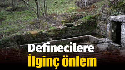 Definecilerin talan ettiği yere köylülerden ilginç önlem