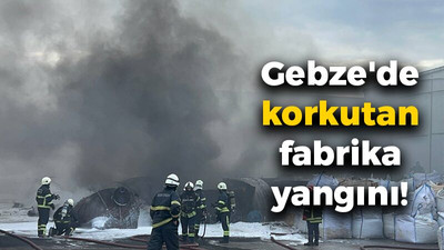 Gebze'de korkutan fabrika yangını!