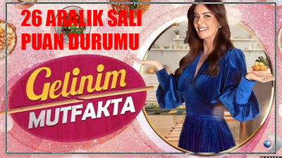 Gelinim Mutfakta 26 Aralık 2023 PUAN DURUMU! Kanal D Gelinim Mutfakta Canlı Yayın Puanları! Gelinim Mutfakta Bugün Çeyrek Kim Aldı?