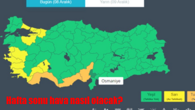 Hafta sonu hava yağmurlu mu? Cumartesi, pazar yağmur yağacak mı, 8-9-10 Aralık hava nasıl olacak?