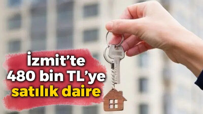 İzmit'te 480 bin TL'ye satılık daire