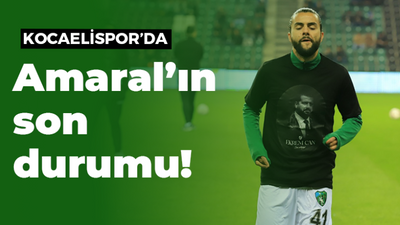 Kocaelispor’da Amaral’ın son durumu!