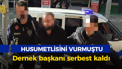 İzmit'te husumetlisini vurmuştu, dernek başkanı serbest kaldı