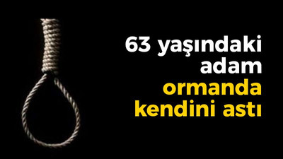 Kocaeli haber-63 yaşındaki adam ormanda kendini astı