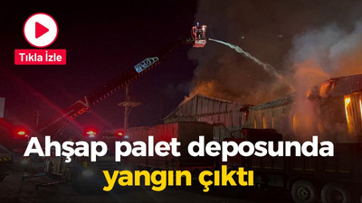 Kocaeli haber - Ahşap palet deposunda yangın!