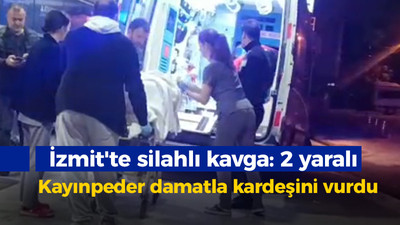 Kayınpeder damatla kardeşini vurdu