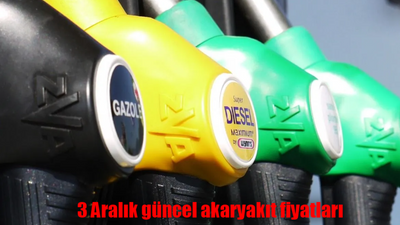 Motorine zam mı geldi? Akaryakıta indirim var mı? İşte 3 Aralık güncel akaryakıt fiyatları!