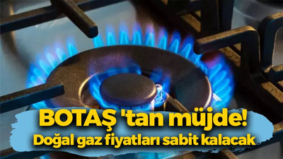 BOTAŞ 'tan müjde! Doğal gaz fiyatları sabit kalacak