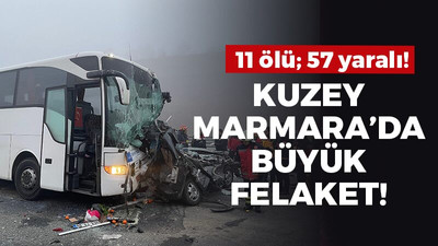 Kuzey Marmara Otoyolunda katliam gibi kaza: 7 araç karıştı, 11 ölü 59 yaralı!