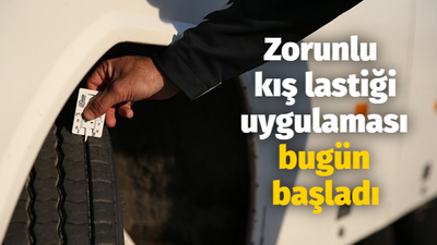 Zorunlu kış lastiği uygulaması bugün başladı