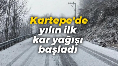 Kartepe'de yılın ilk kar yağışı başladı