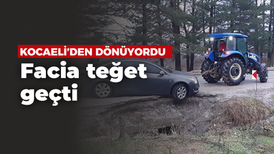 Kocaeli'den dönüyordu, facia teğet geçti!