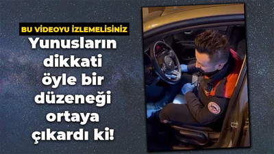 Bu videoyu izlemelisiniz! Yunus polislerinin dikkati araç içinde öyle bir düzeneği ortaya çıkardı ki!