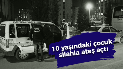 10 yaşındaki çocuk silahla ateş açtı