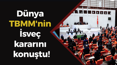 Dünya TBMM'nin İsveç kararını konuştu!