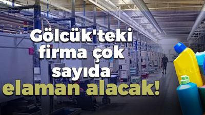 Gölcük'teki firma çok sayıda elaman alacak!