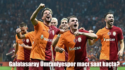 Galatasaray Ümraniyespor maçı ne zaman, saat kaçta, hangi kanalda?