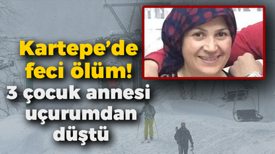 Kartepe Kayak Merkezi'nde feci ölüm! 3 çocuk annesi uçurumdan düştü