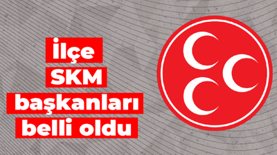 MHP'nin İlçe SKM başkanları belli oldu