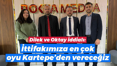 Dilek ve Oktay iddialı: İttifakımıza en çok oyu Kartepe’den vereceğiz