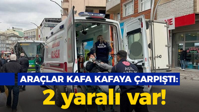 Kocaeli haber - Darıca'da araçlar kafa kafaya çarpıştı: 2 yaralı var!