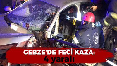 Kocaeli haber - Gebze'de feci kaza: 4 yaralı