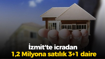 İzmit'te icradan 1,2 Milyona satılık 3+1 daire