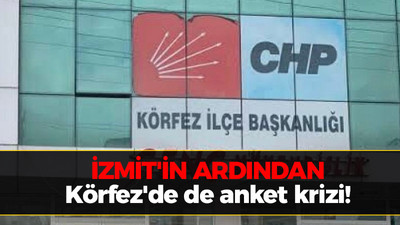 İzmit'in ardından Körfez'de de anket krizi