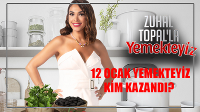 12 Ocak Yemekteyiz Kim Kazandı? Zuhal Topal Yemekteyiz Bu Hafta Kim Kazandı? TV8 Yemekteyiz 12 Ocak Kim Birinci Oldu?