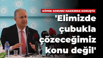 Köpek ‘Sorunu’ ile ilgili konuştu! “Elimizde çubukla çözeceğimiz konu değil”