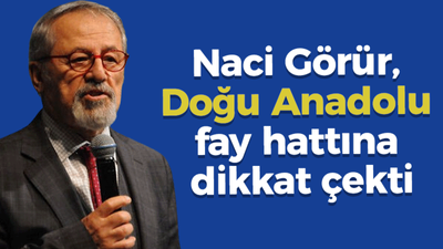 Naci Görür, Doğu Anadolu fay hattına dikkat çekti