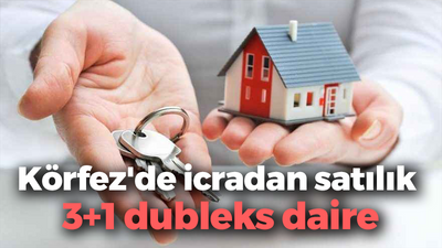 Körfez'de icradan satılık 3+1 dubleks daire