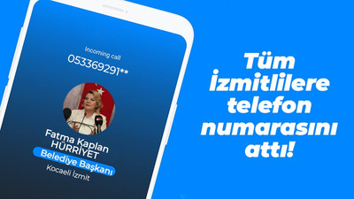 Tüm İzmitlilere telefon numarasını attı!