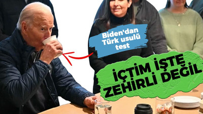 Biden’den Türk usulü test: Suyu içtim, zehirli değil