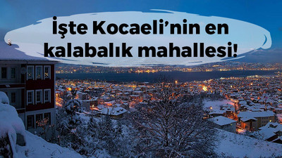 Kocaeli’nin en kalabalık mahallesi belli oldu