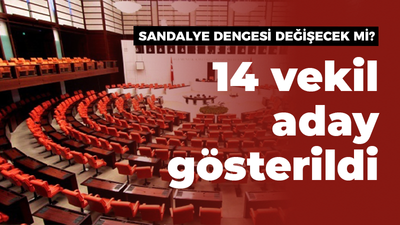 Sandalye dengesi değişecek mi? 14 vekil aday gösterildi