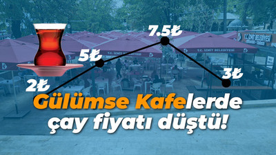 Gülümse Kafelerde çay fiyatına indirim!