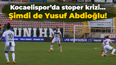 Kocaelispor’da stoper krizi… Şimdi de Yusuf Abdioğlu!