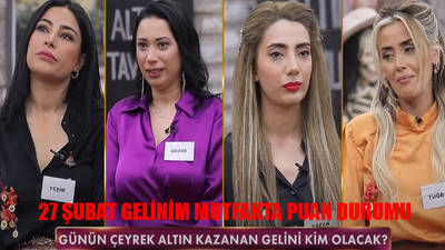 Gelinim Mutfakta 27 Şubat 2024 Puan Durumu BELLİ OLDU: Bugün Gelinim Mutfakta Çeyreği Kim Aldı? 27 Şubat Gelinim Mutfakta Puan Tablosu