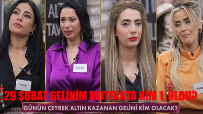 Gelinim Mutfakta 29 Şubat 2024 PUAN DURUMU AÇIKLANDI: Kanal D Canlı Gelinim Mutfakta Bugün Kim 1. Oldu? 29 Şubat Gelinim Mutfakta Puan Tablosu