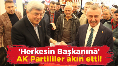 'Herkesin Başkanına' AK Partililer akın etti!