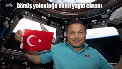 İlk Türk astronot Alper Gezeravcı ne zaman dönecek? Alper Gezeravcı dönüş saati belli oldu mu? Dönüş yolculuğu canlı yayın ekranı