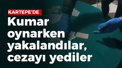 Kumar oynarken yakalandılar 25 bin 700 TL ceza yediler.