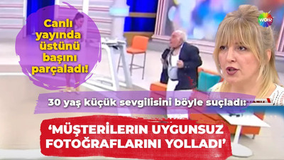 30 yaş küçük sevgilisini böyle suçladı: ‘Müşterilerin uygunsuz fotoğraflarını yolladı’ Canlı yayında üstünü başını parçaladı!