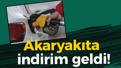 Akaryakıta indirim geldi!