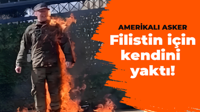 Amerikalı asker Filistin için kendini yaktı!