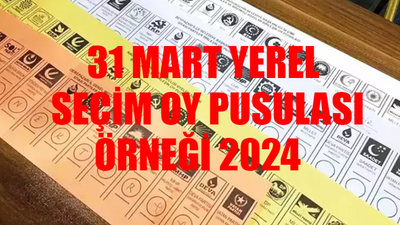 31 MART YEREL SEÇİM OY PUSULASI ÖRNEĞİ 2024: Yerel Seçimlerde Kaç Oy Pusulası Var? 31 Mart Oy Pusulası RENKLERİ