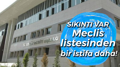 Sıkıntı var! Meclis listesinden bir istifa daha